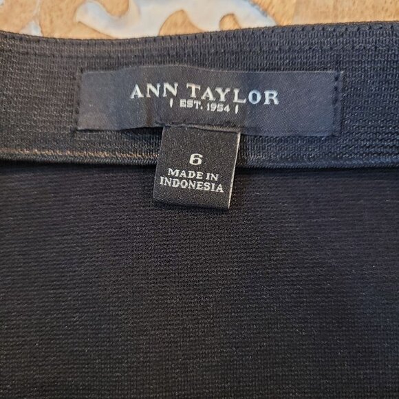 Ann Taylor Black & Tan Colorblock Pencil Skirt - Office - Work - Office Siren - Picture 7 of 9